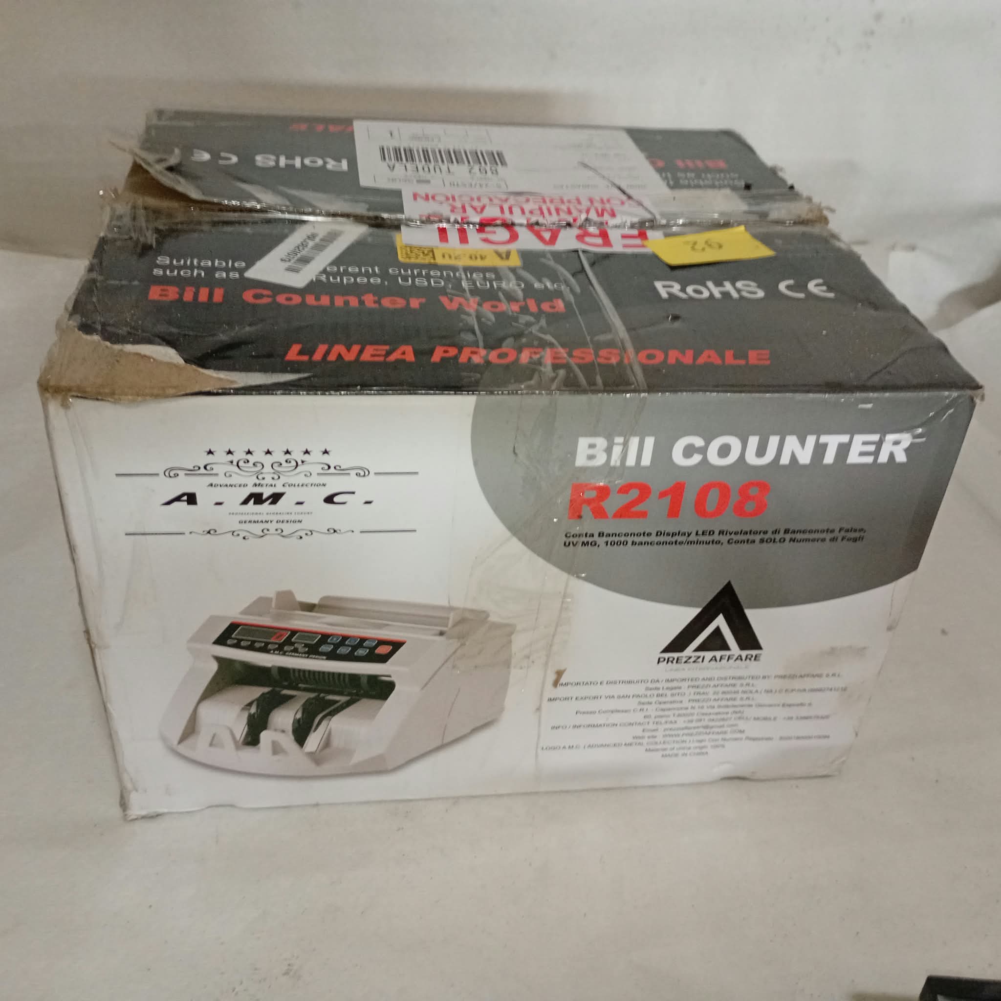 Contador y detector de billetes falsos — referencia FR-00020