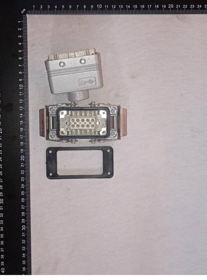 CONECTOR INDUSTRIAL COMPLETO HARTING 10 PINES+t — referencia FR-00542